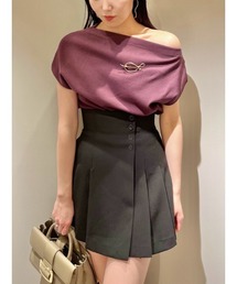 SustainableワンショルニットTOPS