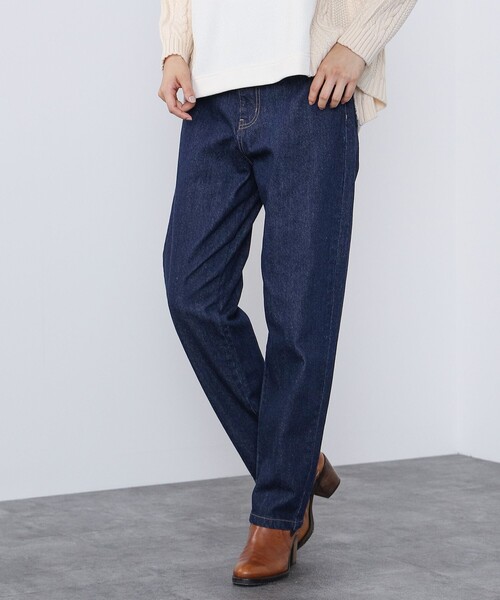 BEAMS HEART（ビームスハート）の「テーパード デニムパンツ（デニムパンツ・レディース・ブラック/ネイビー・SMALL/MEDIUM）」の19枚目の写真