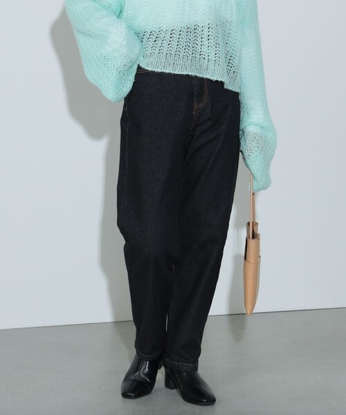 BEAMS HEART（ビームスハート）の「テーパード デニムパンツ（デニムパンツ・レディース・ブラック/ネイビー・SMALL/MEDIUM）」の22枚目の写真