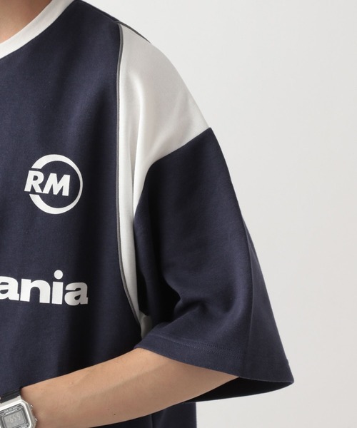 Ridingmania（ライディングマニア）の「【Ridingmania/ライディングマニア】ブランドロゴ/サイクルTシャツ（Tシャツ/カットソー・メンズ・ホワイト/ネイビー・FREE）」の12枚目の写真