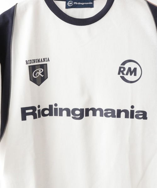 Ridingmania（ライディングマニア）の「【Ridingmania/ライディングマニア】ブランドロゴ/サイクルTシャツ（Tシャツ/カットソー・メンズ・ホワイト/ネイビー・FREE）」の10枚目の写真