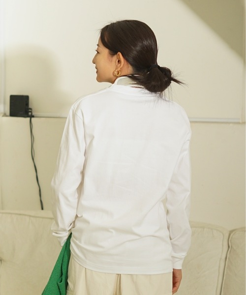 HANES(ヘインズ)の「【HANES/ヘインズ】BEEFY ワンポイント ロングTシャツ H8-X40 ビーフィー ロンT ヘビーウェイト ユニセックス コットン100%(Tシャツ/カットソー・メンズ・ホワイト/ブラック/グレー/ネイビー・X-LARGE/LARGE/MEDIUM/SMALL)」の9枚目の写真