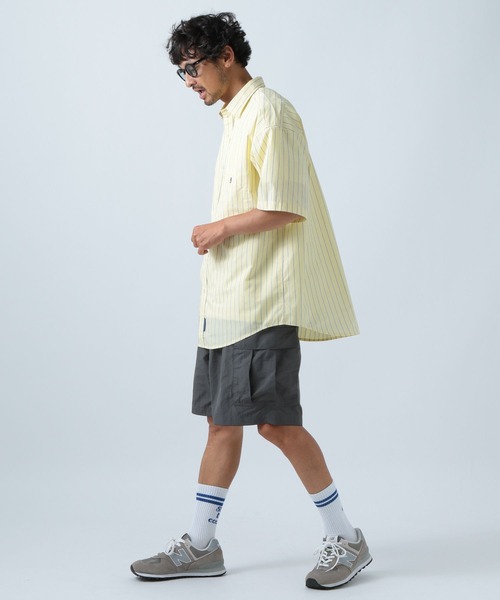 BAYFLOW（ベイフロー）の「ナイロンカーゴショートパンツ（カーゴパンツ・メンズ・チャコール/グリーン・LARGE/MEDIUM）」の3枚目の写真