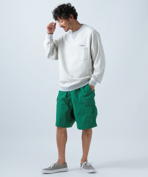 BAYFLOW（ベイフロー）の「ナイロンカーゴショートパンツ（カーゴパンツ・メンズ・チャコール/グリーン・LARGE/MEDIUM）」の4枚目の写真