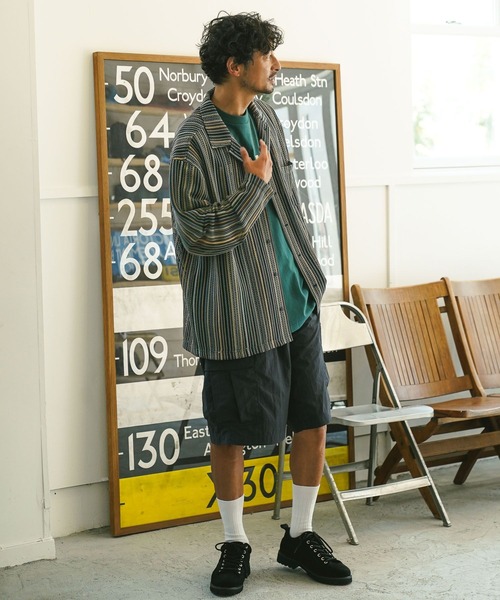 BAYFLOW（ベイフロー）の「ナイロンカーゴショートパンツ（カーゴパンツ・メンズ・チャコール/グリーン・LARGE/MEDIUM）」の15枚目の写真