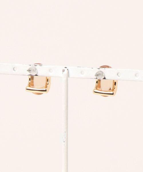 DISCOAT（ディスコート）の「【GOLDY】樹脂カーブピアス（ピアス（両耳用）・レディース・クリア/グリーン・FREE）」の3枚目の写真