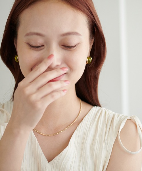 DISCOAT（ディスコート）の「【GOLDY】樹脂カーブピアス（ピアス（両耳用）・レディース・クリア/グリーン・FREE）」の17枚目の写真