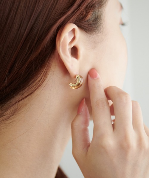 DISCOAT（ディスコート）の「【GOLDY】樹脂カーブピアス（ピアス（両耳用）・レディース・クリア/グリーン・FREE）」の8枚目の写真