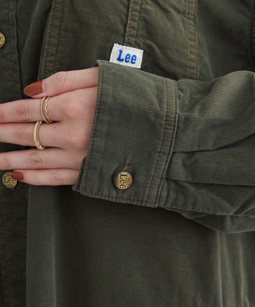 Lee(リー)の「Lee/リー【コーデュロイ】ロコワンピース(シャツワンピース・レディース・オリーブ/アイボリー・SMALL/MEDIUM)」の10枚目の写真