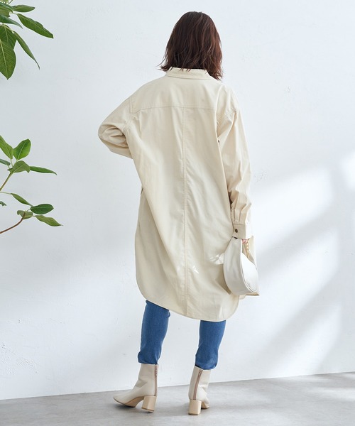 Lee(リー)の「Lee/リー【コーデュロイ】ロコワンピース(シャツワンピース・レディース・オリーブ/アイボリー・SMALL/MEDIUM)」の19枚目の写真