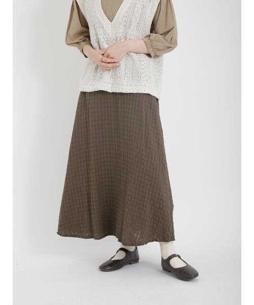 Samansa Mos2(サマンサ モスモス)の「柄アソートスカート(スカート・レディース・グレー/ブラック/カーキ/ボルドー・F)」の3枚目の写真