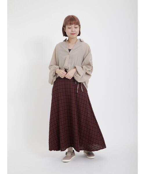 Samansa Mos2(サマンサ モスモス)の「柄アソートスカート(スカート・レディース・グレー/ブラック/カーキ/ボルドー・F)」の13枚目の写真