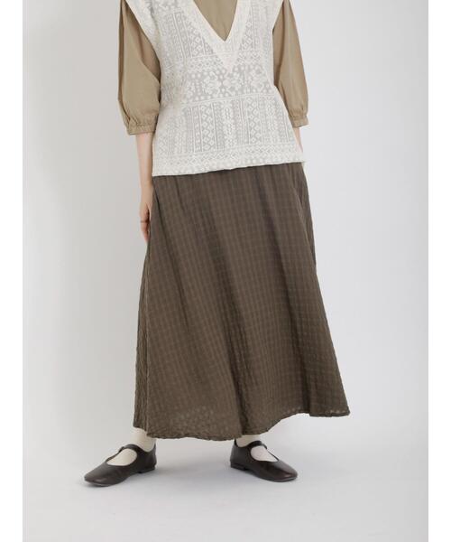 Samansa Mos2(サマンサ モスモス)の「柄アソートスカート(スカート・レディース・グレー/ブラック/カーキ/ボルドー・F)」の16枚目の写真