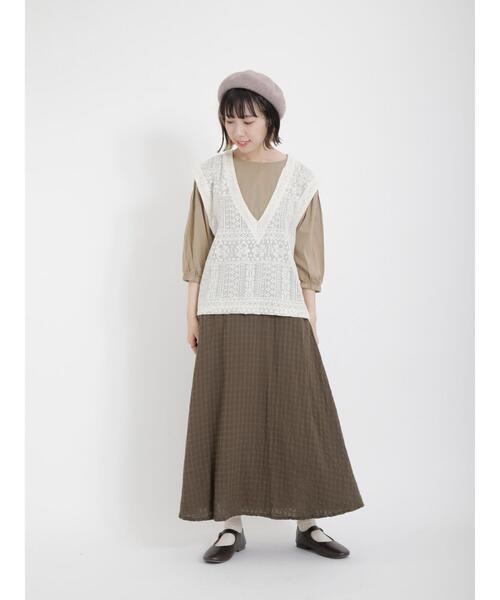 Samansa Mos2(サマンサ モスモス)の「柄アソートスカート(スカート・レディース・グレー/ブラック/カーキ/ボルドー・F)」の17枚目の写真