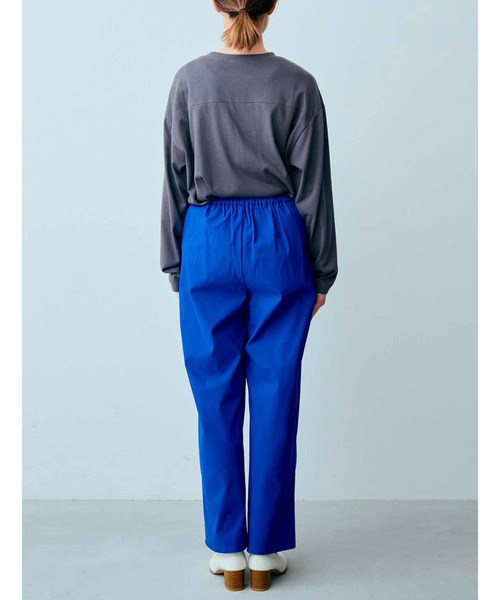 IEDIT(イディット)の「IEDIT 汗じみ軽減加工素材のゆるシルエットデザイントップス(Tシャツ/カットソー・レディース・グリーン/ブルー/グレー・X-LARGE/LARGE/MEDIUM/XX-LARGE/SMALL)」の7枚目の写真