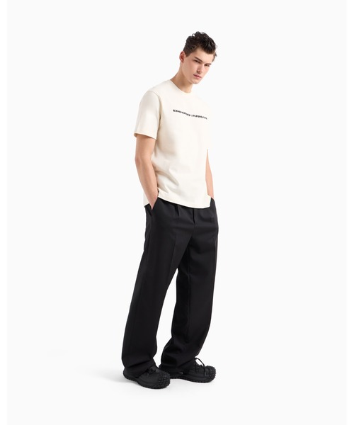 EMPORIO ARMANI(エンポリオアルマーニ)の「【エンポリオ アルマーニ】ASV Capsule Tシャツ アメリカンオーガニックジャージー製(Tシャツ/カットソー・メンズ・アイボリー/ネイビー×ホワイト・LARGE/MEDIUM/SMALL)」の6枚目の写真