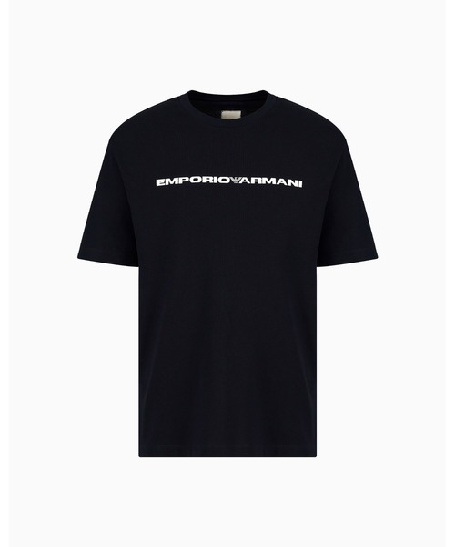 EMPORIO ARMANI(エンポリオアルマーニ)の「【エンポリオ アルマーニ】ASV Capsule Tシャツ アメリカンオーガニックジャージー製(Tシャツ/カットソー・メンズ・アイボリー/ネイビー×ホワイト・LARGE/MEDIUM/SMALL)」の7枚目の写真