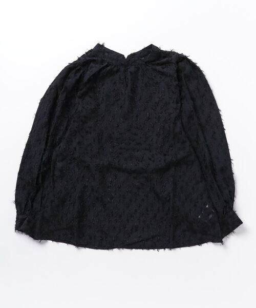 Per sist ence(パーシエンス)の「フリンジジャガードボリューム7分袖ブラウス(シャツ/ブラウス・レディース・ブラック/グレー/アイボリー・FREE)」の16枚目の写真