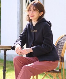 【2WAY】ファインウールモッサ ショートコート