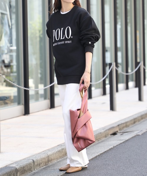 POLO BCS（ポロ ビーシーエス）の「【POLO BCS】ロイヤルスウェット POLO crew neck Classical sweat ポロプリント ユニセックスサイズ展開（スウェット・レディース・ホワイト/ブラック/ネイビー・XS/S/M/L/XL）」の6枚目の写真
