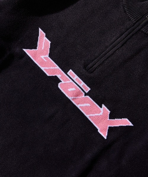 WHO'S WHO gallery（フーズフーギャラリー）の「《新色追加》【KOOKY'N/クーキー】BRONXハーフジップジャガードニット（ニット/セーター・レディース・ネイビー/ライトグレー/ブラック/チャコールグレー/アイボリー/ライトグレー系/グレー系その他・FREE）」の19枚目の写真