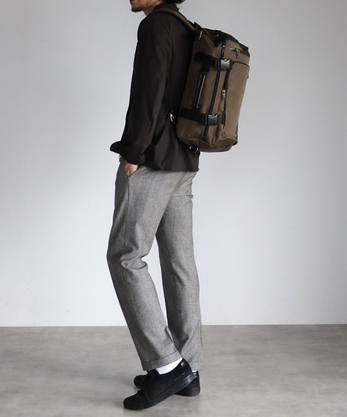 【グッシオウォーモ】BOX型３WAYリュック ビジネス 通勤通学（バックパック/リュック）｜GUSCIO UOMO（グッシオ ウォーモ）