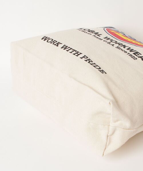 Dickies（ディッキーズ）の「ディッキーズロゴ TC キャンバス 2WAY ショルダートートバッグ（トートバッグ・メンズ・オフホワイト/ホワイト系その他/ホワイト系その他2・ONE SIZE）」の5枚目の写真