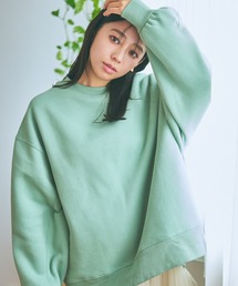 ビッグシルエット裏毛プルオーバー　988036