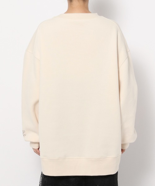 mysty woman(ミスティウーマン)の「ビッグシルエット裏毛プルオーバー 988036(スウェット・レディース・ライトグリーン/モカ/オフホワイト・FREE)」の11枚目の写真