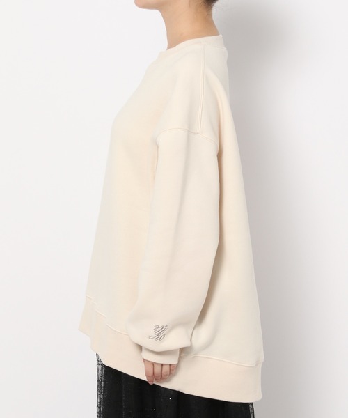 mysty woman(ミスティウーマン)の「ビッグシルエット裏毛プルオーバー 988036(スウェット・レディース・ライトグリーン/モカ/オフホワイト・FREE)」の10枚目の写真