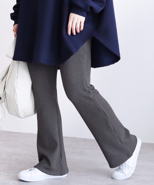 reca(レカ)の「裏起毛ボンディングフレアパンツ(その他パンツ・レディース・オリーブ/ブラック/チャコールグレー・FREE)」の9枚目の写真