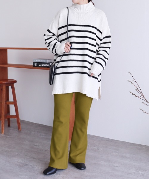 reca(レカ)の「裏起毛ボンディングフレアパンツ(その他パンツ・レディース・オリーブ/ブラック/チャコールグレー・FREE)」の14枚目の写真
