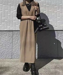 前後2WAYノースリーブジャンスカワンピース