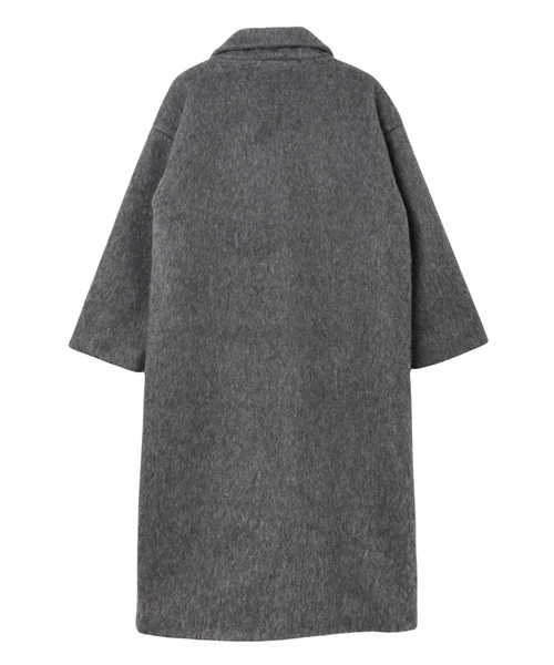 andme（アンドミー）の「ニットシャギーロングチェスターコート（チェスターコート・レディース・チャコールグレー/ブラック/ブラウン・M/L）」の14枚目の写真