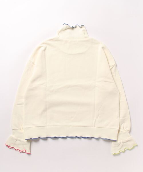 unica(ユニカ)の「配色メローハイネックトレーナー ladies(Tシャツ/カットソー・レディース・オフホワイト/ネイビー・FREE)」の5枚目の写真
