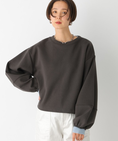 LEPSIM(レプシィム)の「ランタン長袖プルオーバー 979144(Tシャツ/カットソー・レディース・グレー/オフホワイト/ライトグレー/ライトグリーン・FREE)」の3枚目の写真