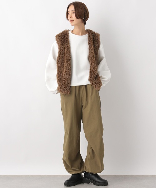 LEPSIM(レプシィム)の「ランタン長袖プルオーバー 979144(Tシャツ/カットソー・レディース・グレー/オフホワイト/ライトグレー/ライトグリーン・FREE)」の7枚目の写真