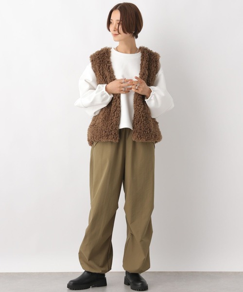 LEPSIM(レプシィム)の「ランタン長袖プルオーバー 979144(Tシャツ/カットソー・レディース・グレー/オフホワイト/ライトグレー/ライトグリーン・FREE)」の8枚目の写真