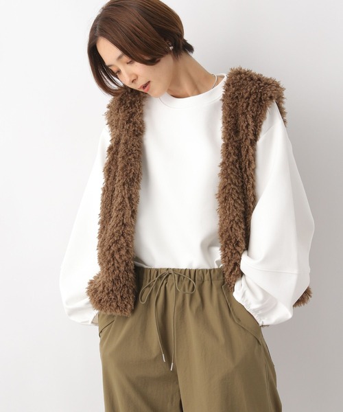 LEPSIM(レプシィム)の「ランタン長袖プルオーバー 979144(Tシャツ/カットソー・レディース・グレー/オフホワイト/ライトグレー/ライトグリーン・FREE)」の5枚目の写真