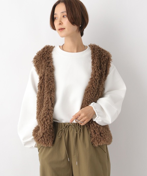 LEPSIM(レプシィム)の「ランタン長袖プルオーバー 979144(Tシャツ/カットソー・レディース・グレー/オフホワイト/ライトグレー/ライトグリーン・FREE)」の6枚目の写真