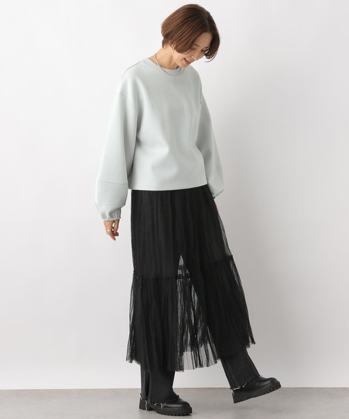 LEPSIM(レプシィム)の「ランタン長袖プルオーバー 979144(Tシャツ/カットソー・レディース・グレー/オフホワイト/ライトグレー/ライトグリーン・FREE)」の14枚目の写真