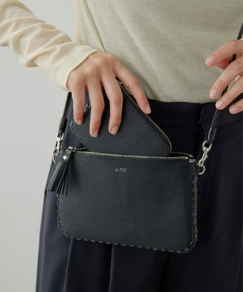 GALLARDAGALANTE（ガリャルダガランテ）の「【2.718】ミニウォレット（財布・レディース・ミント/ブラック/オフホワイト・FREE）」の5枚目の写真