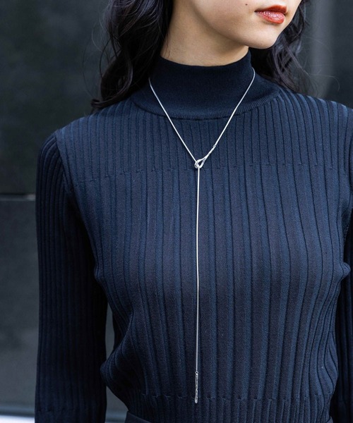 HARE（ハレ）の「ロングラリエットネックレス(HARE)（ネックレス・レディース・シルバー/ゴールド・FREE）」の5枚目の写真