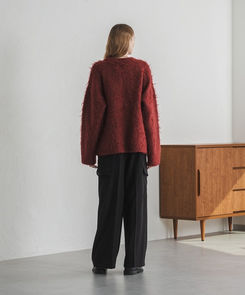 selle glant（セレグランテ）の「WIDE STRAIGHT MILITARY SLACKS/ワイドストレートミリタリースラックス（スラックス・メンズ・ブラック/カーキ・SMALL/MEDIUM/LARGE）」の5枚目の写真