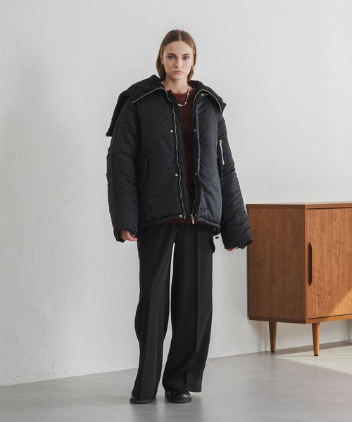 selle glant（セレグランテ）の「WIDE STRAIGHT MILITARY SLACKS/ワイドストレートミリタリースラックス（スラックス・メンズ・ブラック/カーキ・SMALL/MEDIUM/LARGE）」の10枚目の写真