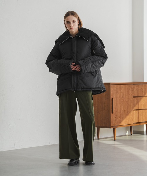 selle glant（セレグランテ）の「WIDE STRAIGHT MILITARY SLACKS/ワイドストレートミリタリースラックス（スラックス・メンズ・ブラック/カーキ・SMALL/MEDIUM/LARGE）」の18枚目の写真