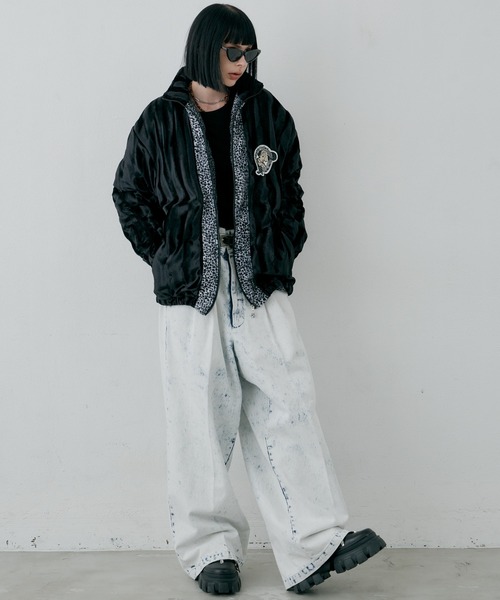 【GALFY×AIVER】YABAI阿威婆亜ベルボアブルゾン AIVER（アイバー）の「GALFY×AIVER YABAI阿威婆亜ベルボアブルゾン