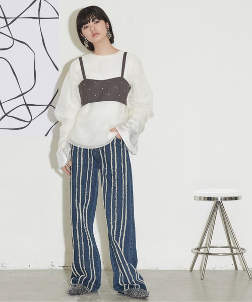 THE YOn（ザヨン）の「ドットスタッズビスチェ（その他トップス・レディース・オリーブ/チャコールグレー/ネイビー・FREE）」の20枚目の写真