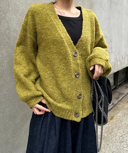 LIENCOEUR（リアンクール）の「ボリュームスリーブカーデ（カーディガン/ボレロ・レディース・オフホワイト/ベージュ/グリーン・FREE）」の3枚目の写真