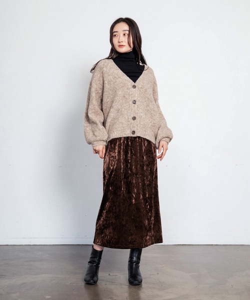 LIENCOEUR（リアンクール）の「ボリュームスリーブカーデ（カーディガン/ボレロ・レディース・オフホワイト/ベージュ/グリーン・FREE）」の19枚目の写真